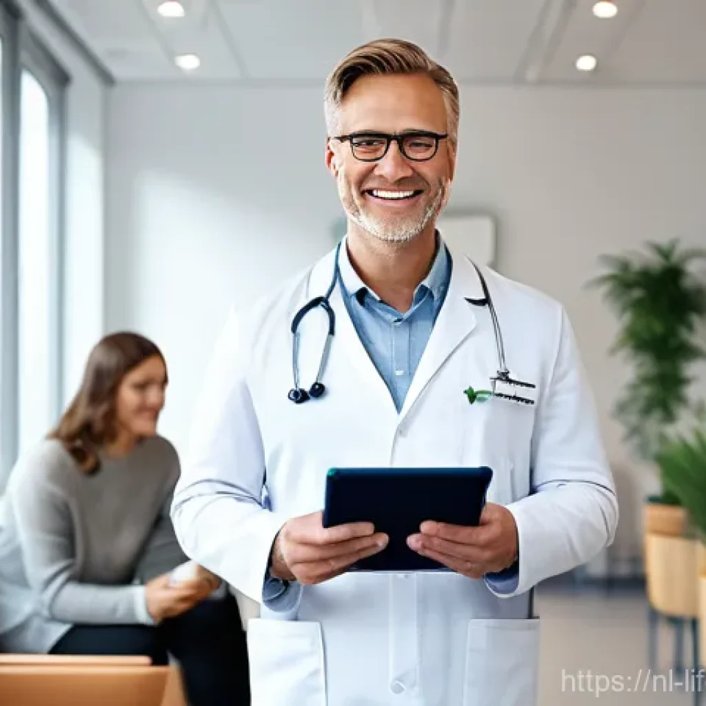 건강검진과 평균수명 - **Prompt 1: Proactive Health Check-up in a Modern Dutch Clinic**
    "A clean, brightly lit, modern ...