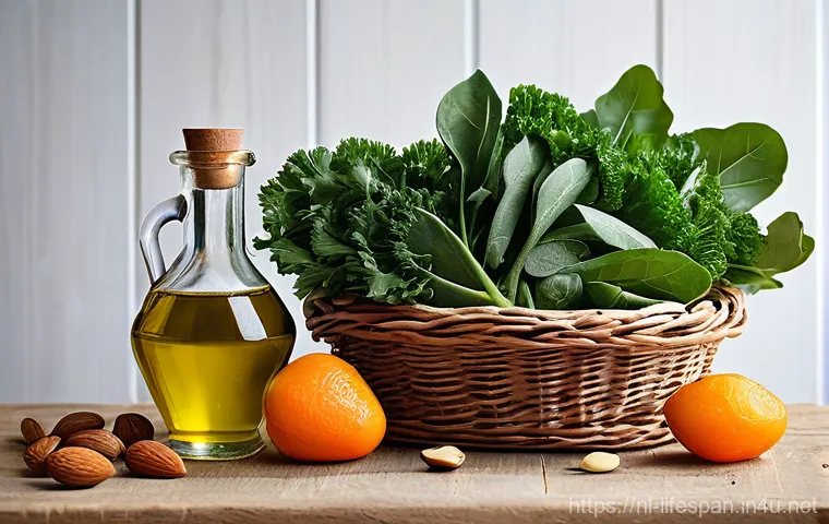 수명 연장에 좋은 식품 - **A Vibrant Dutch Harvest for Longevity:** A beautifully arranged still life featuring a colorful ar...