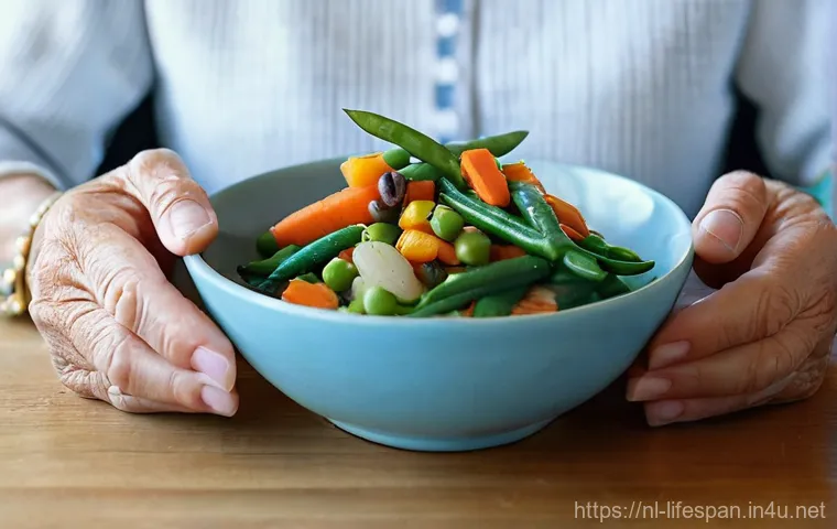 수명 연장에 좋은 식품 - **Wholesome Plant-Based Feast for a Happy Gut:** A close-up shot of a comforting and nutritious plan...