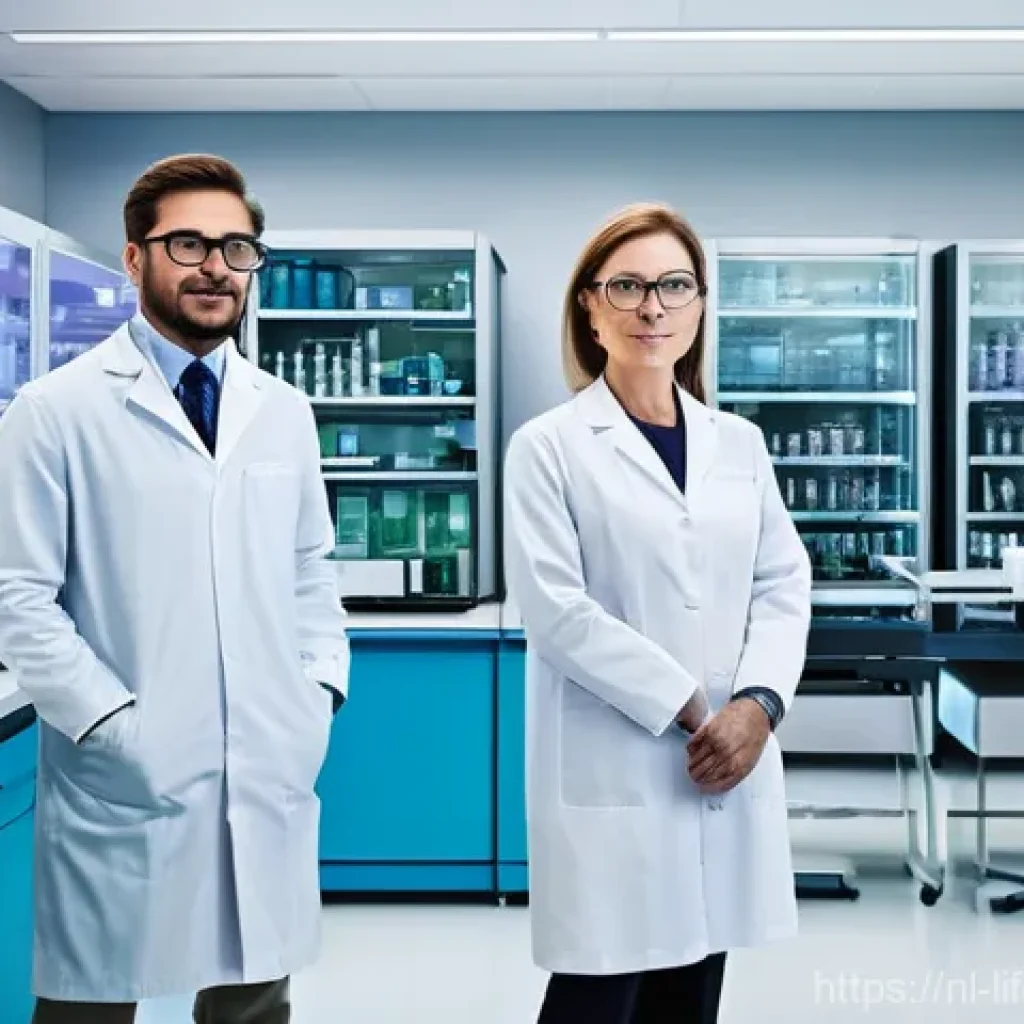 평균수명과 생명 연장 기술 - **Prompt:** A visually captivating image illustrating the cutting-edge intersection of science and l...