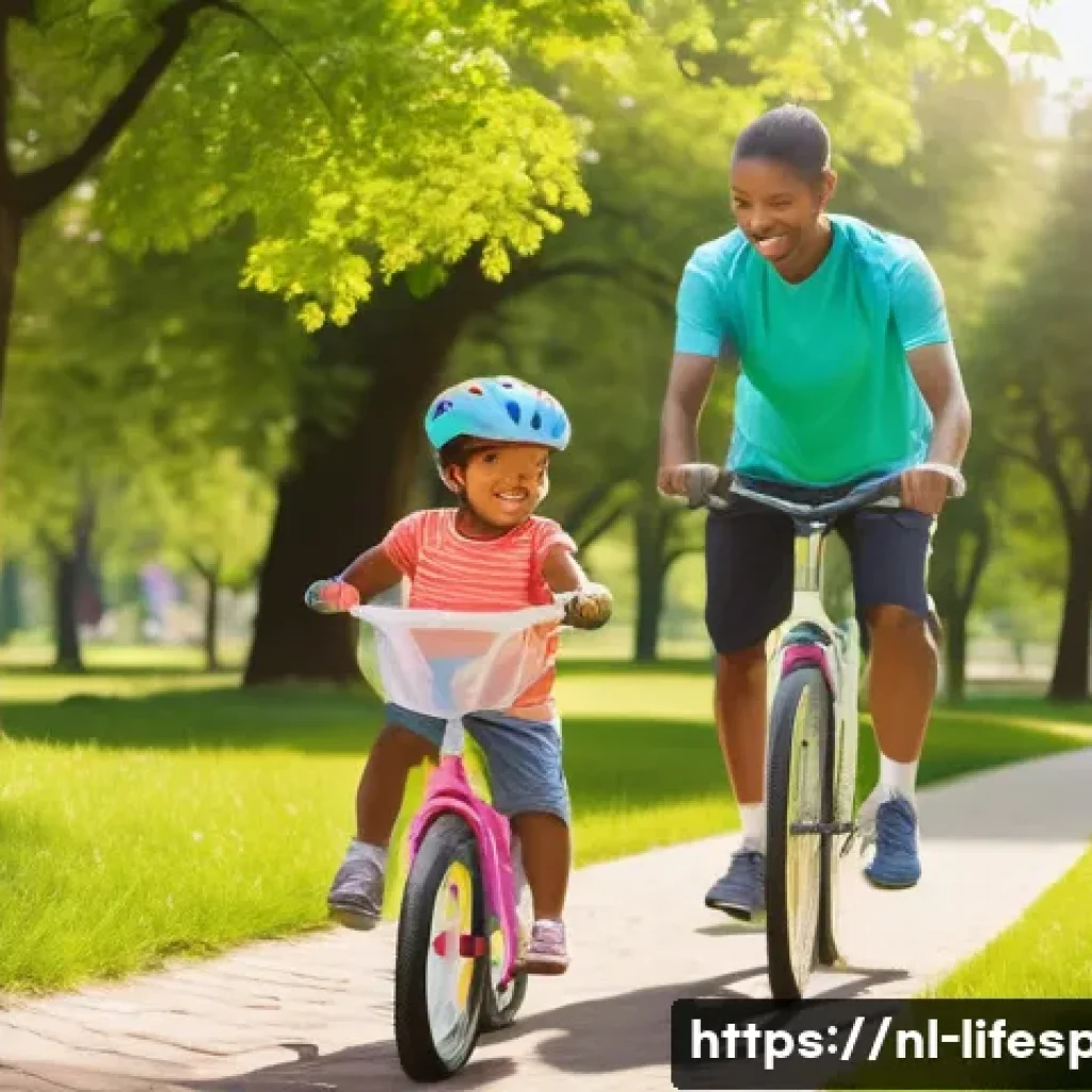 심혈관 질환과 평균수명 - **Prompt: "A vibrant, panoramic scene depicting a diverse group of adults and children happily engag...